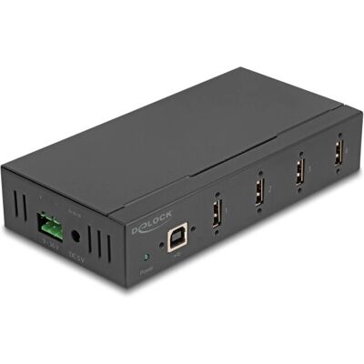 DeLOCK 60686 Industrial USB Hub 4x USB 2.0 Type-A ESD Protection - USB Hub DeLOCK 60686 Industrial USB Hub 4x USB 2.0 Type-A ESD Protection - USB Hub
