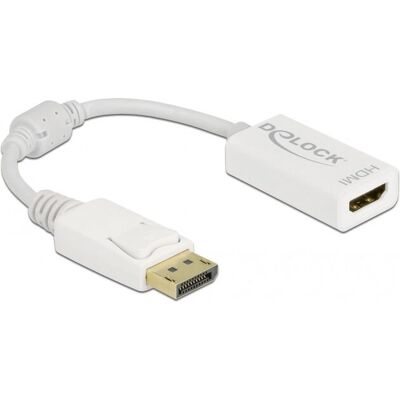 Delock 61015 Videoadapter DisplayPort auf HDMI 15cm Weiß Delock 61015 Videoadapter DisplayPort auf HDMI 15cm Weiß