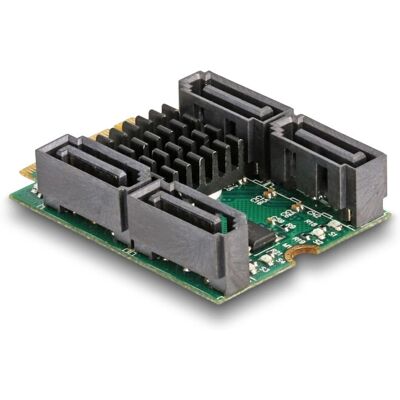 DeLOCK 61062 PCIe M.2 to 4 SATA Adapter - RAID HyperDuo Support DeLOCK 61062 PCIe M.2 to 4 SATA Adapter - RAID HyperDuo Support
