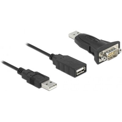 Adaptador USB A a RS-232 DeLOCK 61506 - Negro Adaptador USB A a RS-232 DeLOCK 61506 - Negro