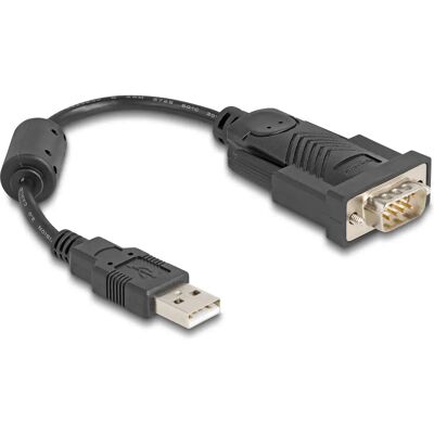 Cable Serial DeLock 61549 - Negro - USB Tipo-A a RS-232 Cable Serial DeLock 61549 - Negro - USB Tipo-A a RS-232