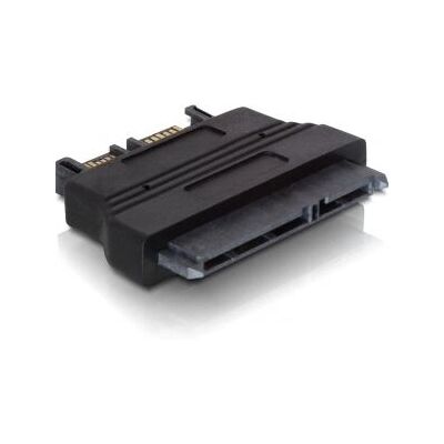 DeLOCK SATA Adapter Slim SATA 13-pinniä 22-pinniin Musta DeLOCK SATA Adapter Slim SATA 13-pinniä 22-pinniin Musta