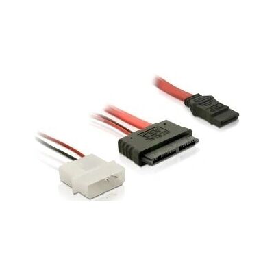 DeLOCK Micro SATA auf SATA Adapter - 0,3m Rot DeLOCK Micro SATA auf SATA Adapter - 0,3m Rot
