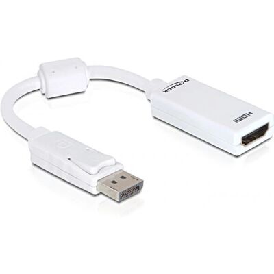 DeLOCK 61767 Videokábeladapter - DisplayPort HDMI - Fehér DeLOCK 61767 Videokábeladapter - DisplayPort HDMI - Fehér
