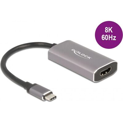 DeLOCK 62632 USB-Grafikadapter - 8K HDR - Grau DeLOCK 62632 USB-Grafikadapter - 8K HDR - Grau