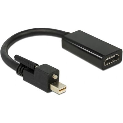 Adaptateur Mini DisplayPort HDMI DeLOCK - 4K Actif Noir - Publicité Adaptateur Mini DisplayPort HDMI DeLOCK - 4K Actif Noir - Publicité