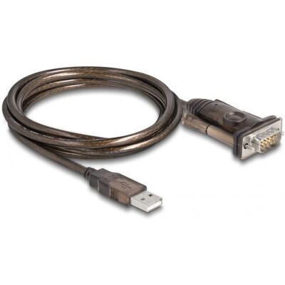 DeLOCK USB till RS-232 Seriell Kabel - Svart 1,5M DeLOCK USB till RS-232 Seriell Kabel - Svart 1,5M