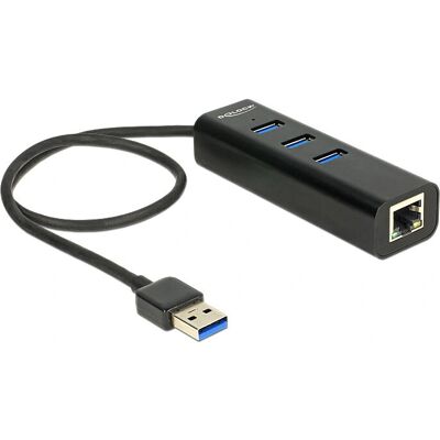 DeLOCK 62653 Dock/Replicatore di porte per laptop Nero USB 3.2 Gen 1 DeLOCK 62653 Dock/Replicatore di porte per laptop Nero USB 3.2 Gen 1