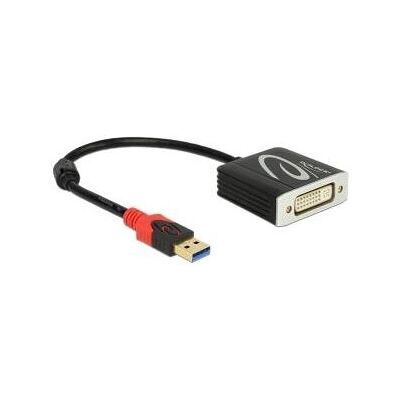 Adaptateur DeLOCK 62737 USB 3.0 vers DVI - Noir - Publicité Adaptateur DeLOCK 62737 USB 3.0 vers DVI - Noir - Publicité