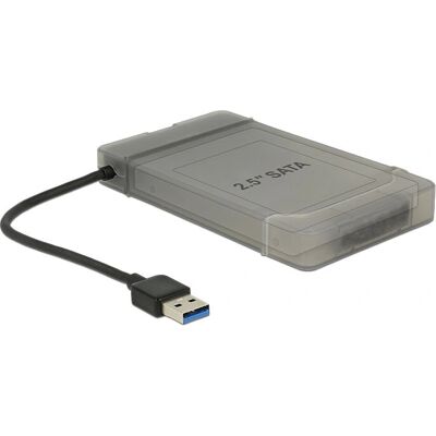 DeLOCK USB 3.0 SATA-Adapter - Schwarz - Unterstützt 2,5'' SATA HDD/SSD, Bis zu 6 Gb/s DeLOCK USB 3.0 SATA-Adapter - Schwarz - Unterstützt 2,5'' SATA HDD/SSD, Bis zu 6 Gb/s