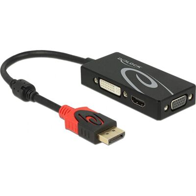 DeLOCK Laptop Dock - Schwarz - Unterstützt 4K, VGA, HDMI, DVI DeLOCK Laptop Dock - Schwarz - Unterstützt 4K, VGA, HDMI, DVI