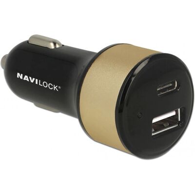 Navilock 63069 Auto-Ladegerät - Universal, 2 USB-Ports, Schwarz Navilock 63069 Auto-Ladegerät - Universal, 2 USB-Ports, Schwarz