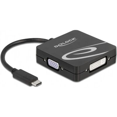 DeLOCK USB-C auf VGA DVI HDMI DisplayPort Adapter - 4K 60Hz DeLOCK USB-C auf VGA DVI HDMI DisplayPort Adapter - 4K 60Hz
