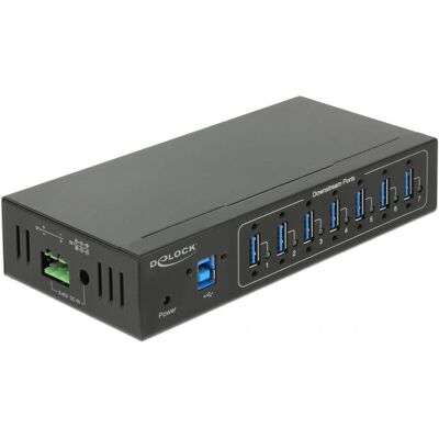 DeLOCK 63311 USB Hub Type-B 7 Ports Schwarz - USB 3.2 Gen 1 DeLOCK 63311 USB Hub Type-B 7 Ports Schwarz - USB 3.2 Gen 1