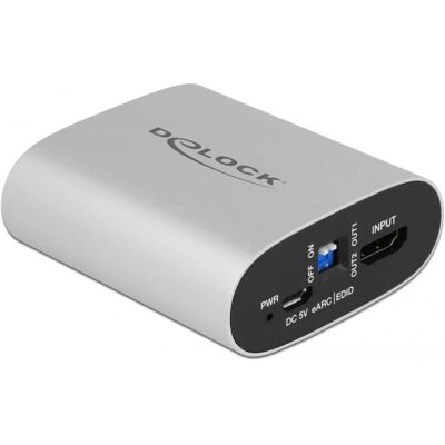 DeLOCK Silber HDMI Audio Extraktor - Audio Konverter DeLOCK Silber HDMI Audio Extraktor - Audio Konverter