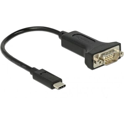 DeLOCK 63908 USB-C til RS-232 Seriekabel - 0,15m DeLOCK 63908 USB-C til RS-232 Seriekabel - 0,15m