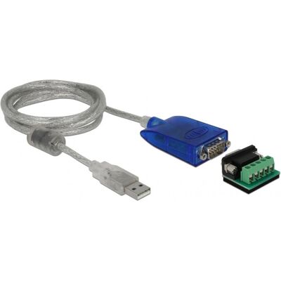 Adaptateur USB RS-422/485 DeLOCK - Bleu - Modèle 64055 Adaptateur USB RS-422/485 DeLOCK - Bleu - Modèle 64055