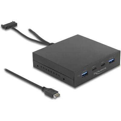 Delock 64057 - USB 3.2 Gen 2 Laufwerksschachtblende - Schwarz Delock 64057 - USB 3.2 Gen 2 Laufwerksschachtblende - Schwarz