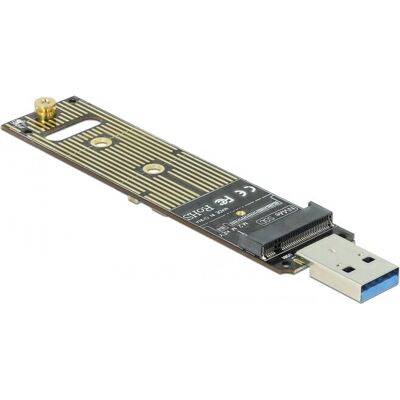 DeLock 64069 Gränssnittskort - M.2 NVMe SSD-adapter - USB 3.1 - Grön DeLock 64069 Gränssnittskort - M.2 NVMe SSD-adapter - USB 3.1 - Grön