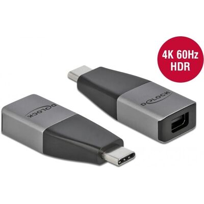 DeLOCK 64121 USB grafisk adapter - 4K DisplayPort - Grå DeLOCK 64121 USB grafisk adapter - 4K DisplayPort - Grå
