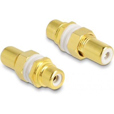 DeLOCK 64141 Weiß Gold RCA-Stecker - Drahtverbinder DeLOCK 64141 Weiß Gold RCA-Stecker - Drahtverbinder