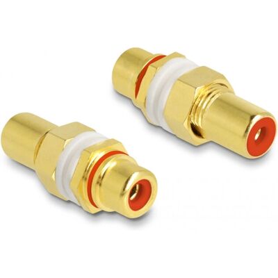 DeLock 64142 Gold RCA Kabelverbinder - Audio-Adapter DeLock 64142 Gold RCA Kabelverbinder - Audio-Adapter
