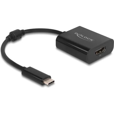 DeLOCK USB-C zu HDMI Adapter - 0,15m Schwarz - Unterstützt 8K, HDR DeLOCK USB-C zu HDMI Adapter - 0,15m Schwarz - Unterstützt 8K, HDR