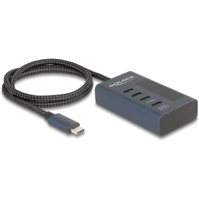 DeLOCK 64189 USB-C Hub - 10 Gbps - Blue DeLOCK 64189 USB-C Hub - 10 Gbps - Blue