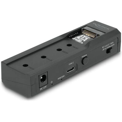 DeLock 64253 Speicherlaufwerk Dockingstation - USB 3.2 Gen 2 Schwarz DeLock 64253 Speicherlaufwerk Dockingstation - USB 3.2 Gen 2 Schwarz