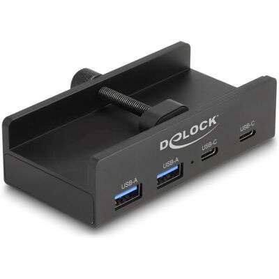 Delock USB Hub - 4 Poorten Externe Docking Station - Zwart Delock USB Hub - 4 Poorten Externe Docking Station - Zwart