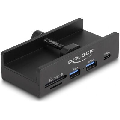 DeLOCK 64263 Hub USB avec lecteur SD et Micro SD - Noir - Publicité DeLOCK 64263 Hub USB avec lecteur SD et Micro SD - Noir - Publicité