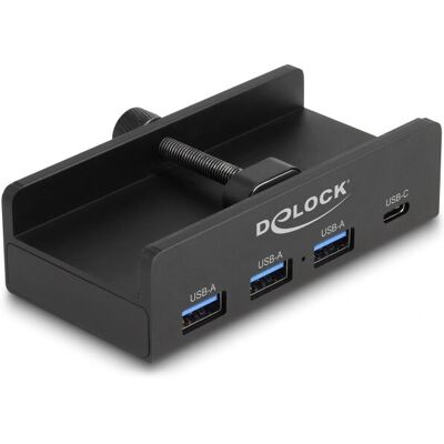 DeLOCK 64284 USB Hub - Understøtter USB 2.0, 3.2 Gen 2 - Sort DeLOCK 64284 USB Hub - Understøtter USB 2.0, 3.2 Gen 2 - Sort