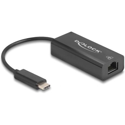 Carte réseau DeLOCK 64306 - Ethernet 100 Mbit/s USB-C Carte réseau DeLOCK 64306 - Ethernet 100 Mbit/s USB-C