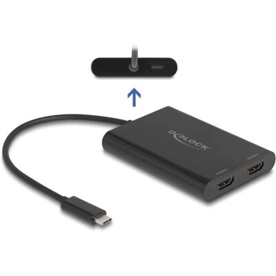 DeLOCK 64309 USB-C HDMI Dual-Adapter - 4K, 100W Power DeLOCK 64309 USB-C HDMI Dual-Adapter - 4K, 100W Power