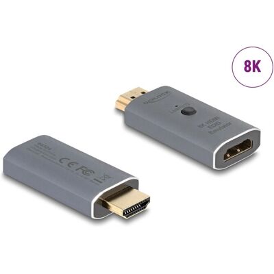 DeLOCK 64324 HDMI Adapter - Anthrazit - 8K 60Hz DeLOCK 64324 HDMI Adapter - Anthrazit - 8K 60Hz