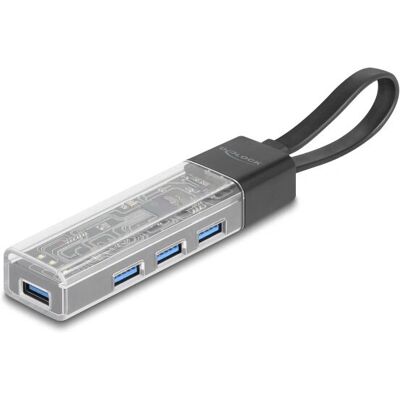DeLOCK 64335 USB-Hub - 4 Ports, USB-C & Type-A, 5 Gbps DeLOCK 64335 USB-Hub - 4 Ports, USB-C & Type-A, 5 Gbps