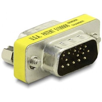 DeLOCK 65010 Changeur de genre VGA - Argenté - Publicité DeLOCK 65010 Changeur de genre VGA - Argenté - Publicité