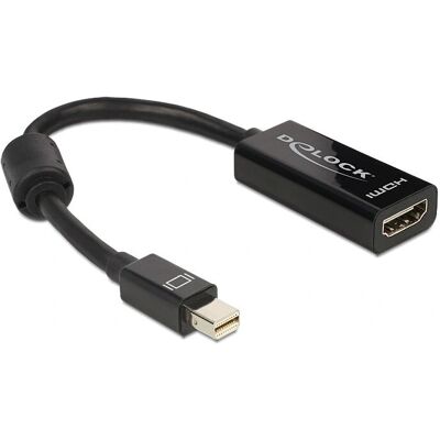 Delock Mini DisplayPort to HDMI - Sovitin - Musta - 0,2 m - Tukee Full HD 1080p Delock Mini DisplayPort to HDMI - Sovitin - Musta - 0,2 m - Tukee Full HD 1080p