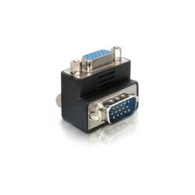 DeLOCK VGA Adapter - 90° Szögletes - Fekete DeLOCK VGA Adapter - 90° Szögletes - Fekete