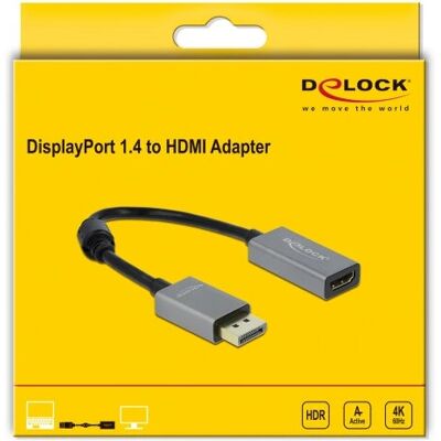 DeLOCK 66436 Videokabeladapter - 4K/60Hz HDMI Svart DeLOCK 66436 Videokabeladapter - 4K/60Hz HDMI Svart
