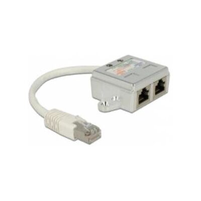 Delock Y-nätverkskabelsplitter - 15cm - Vit Delock Y-nätverkskabelsplitter - 15cm - Vit