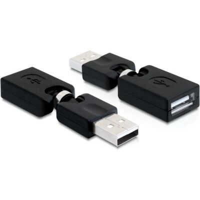 DeLOCK 65260 Kääntyvä USB 2.0 -sovitin - Musta DeLOCK 65260 Kääntyvä USB 2.0 -sovitin - Musta