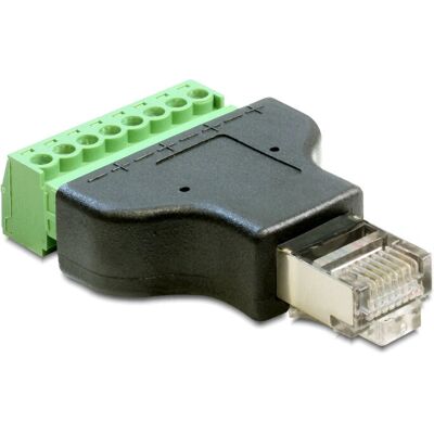 DeLOCK 65389 Kaapelin sukupuolen muunnin - RJ45 8-napainen musta ja vihreä DeLOCK 65389 Kaapelin sukupuolen muunnin - RJ45 8-napainen musta ja vihreä