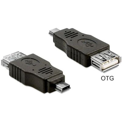 DeLOCK 65399 Kabel Gender Changer - Mini-USB A auf USB A - Schwarz DeLOCK 65399 Kabel Gender Changer - Mini-USB A auf USB A - Schwarz