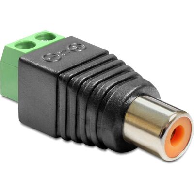 DeLOCK 65418 Adaptateur RCA femelle à bloc-prise - Vidéo/Audio DeLOCK 65418 Adaptateur RCA femelle à bloc-prise - Vidéo/Audio