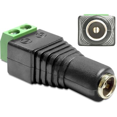 DeLOCK DC-sovitin 2,1x5,5mm - Yksilölliseen Käyttöön DeLOCK DC-sovitin 2,1x5,5mm - Yksilölliseen Käyttöön