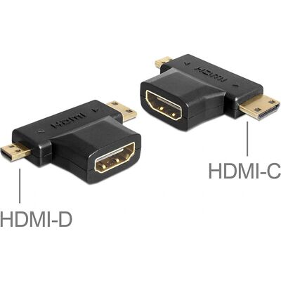 DeLOCK 65446 Zmienniacz płci HDMI - Czarny DeLOCK 65446 Zmienniacz płci HDMI - Czarny