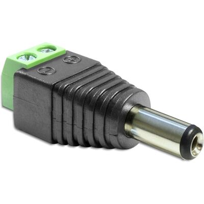 DeLOCK 65487 Convertitore di genere del cavo - DC 2,5x5,5mm - Nero, Verde DeLOCK 65487 Convertitore di genere del cavo - DC 2,5x5,5mm - Nero, Verde