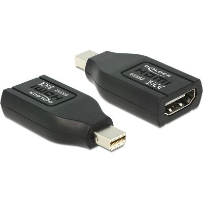 Adaptateur Mini DisplayPort vers HDMI DeLOCK 65552 - Noir - Convertisseur Vidéo/Audio - Publicité Adaptateur Mini DisplayPort vers HDMI DeLOCK 65552 - Noir - Convertisseur Vidéo/Audio - Publicité