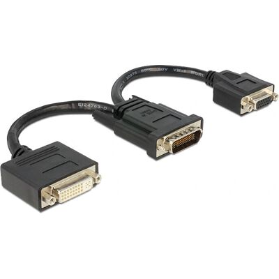 DeLOCK 65555 Video Kabeladapter - 20cm, DMS-59 zu DVI+VGA DeLOCK 65555 Video Kabeladapter - 20cm, DMS-59 zu DVI+VGA